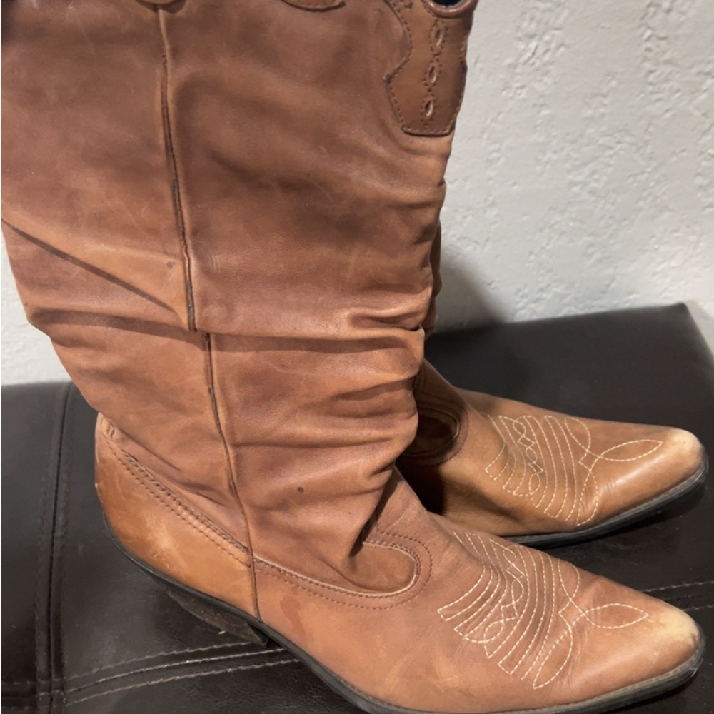 Brown Leather Women's Boots
